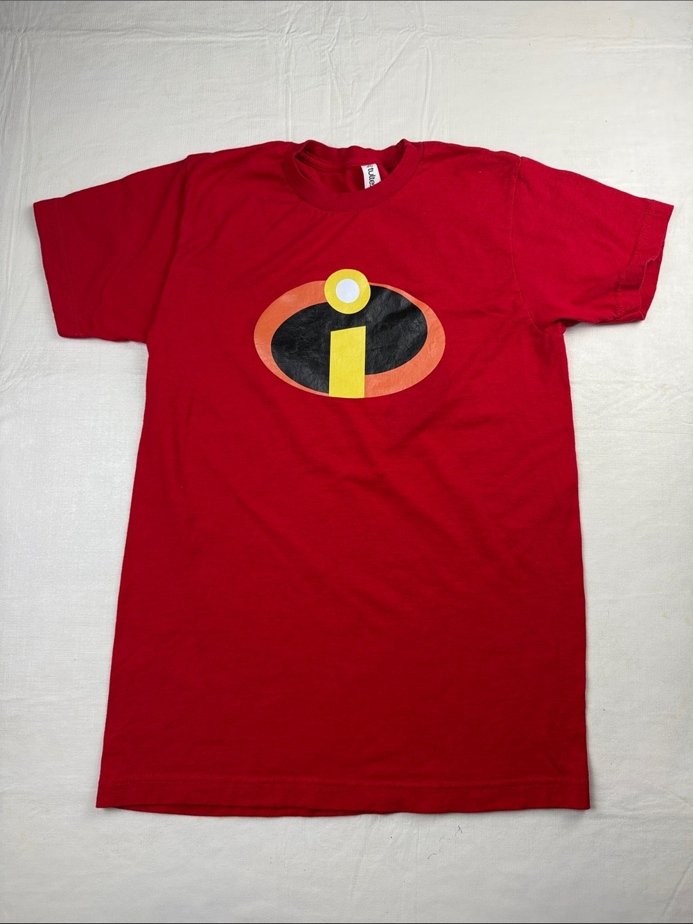 Incredibles Graphic Logo by Tultex Red Yellow Black Size S